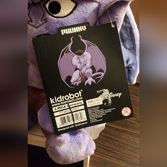 GARGOYLES GOLIATH 8" PHUNNY PLUSH BY KIDROBOT - Picture 6 of 8